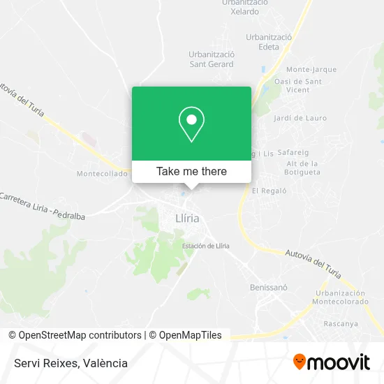 Servi Reixes map