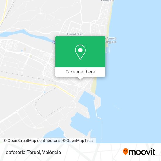 cafetería Teruel map