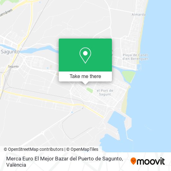 Merca Euro El Mejor Bazar del Puerto de Sagunto map