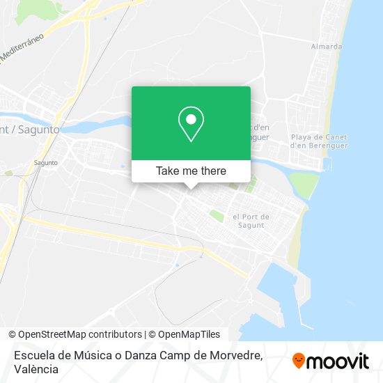 Escuela de Música o Danza Camp de Morvedre map