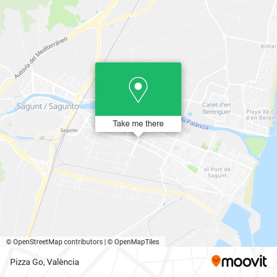 Pizza Go map