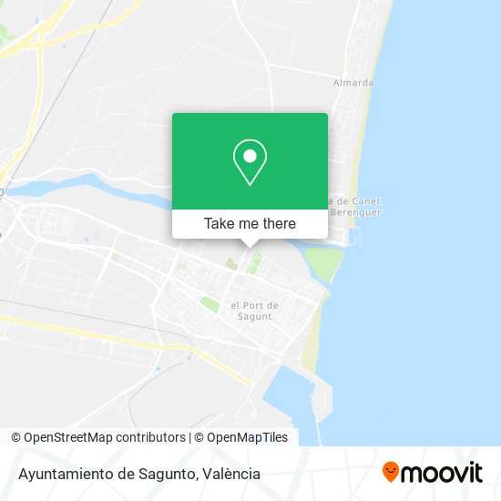 Ayuntamiento de Sagunto map