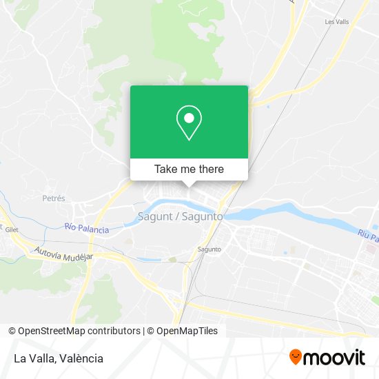 La Valla map