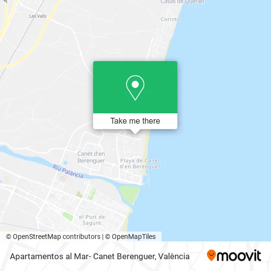 Apartamentos al Mar- Canet Berenguer map