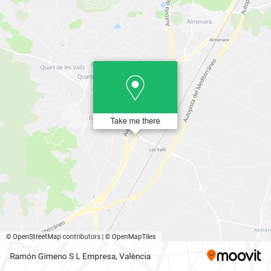 Ramón Gimeno S L Empresa map