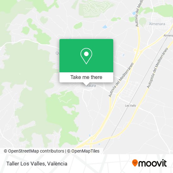 Taller Los Valles map