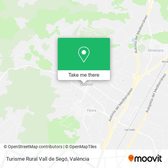 Turisme Rural Vall de Segó map