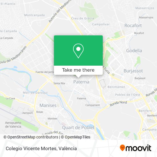 mapa Colegio Vicente Mortes