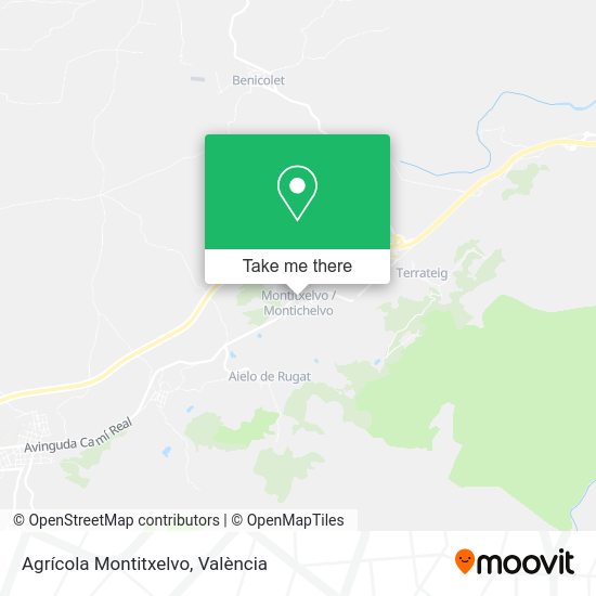 Agrícola Montitxelvo map