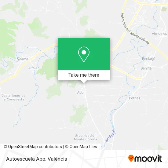 Autoescuela App map