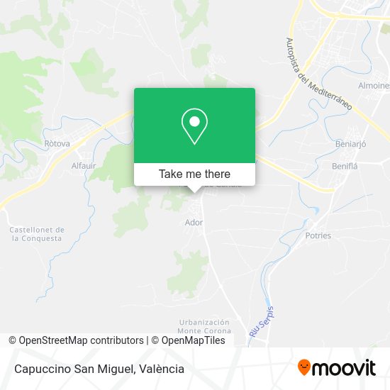 Capuccino San Miguel map