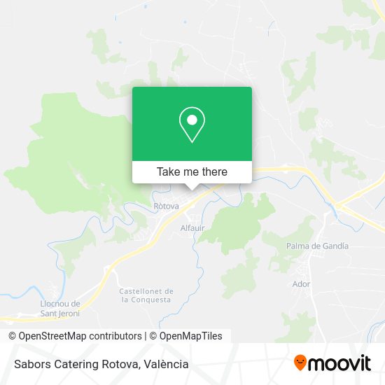 Sabors Catering Rotova map