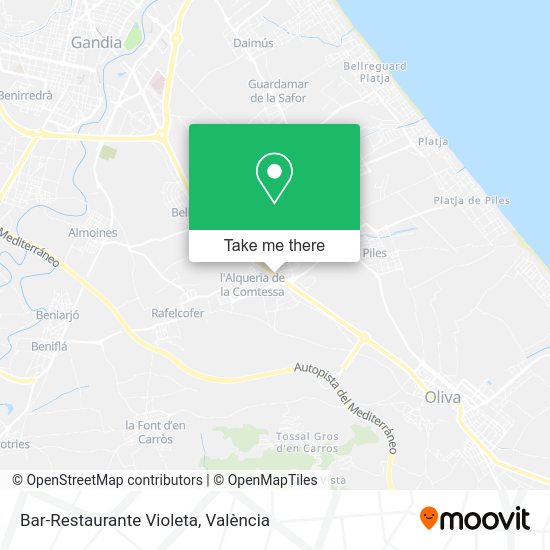 Bar-Restaurante Violeta map