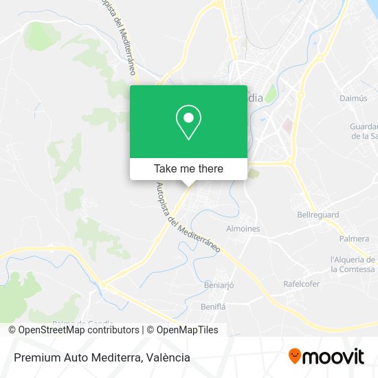 Premium Auto Mediterra map