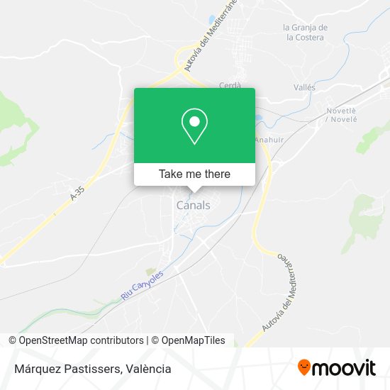Márquez Pastissers map