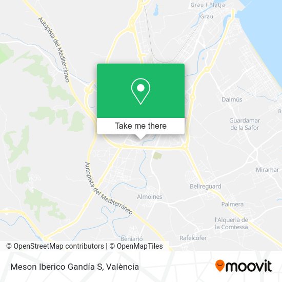 Meson Iberico Gandía S map