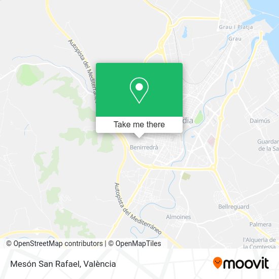 Mesón San Rafael map