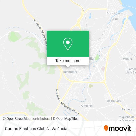 Camas Elasticas Club N map