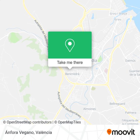 Ánfora Vegano map