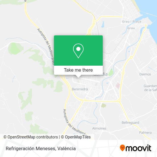 Refrigeración Meneses map