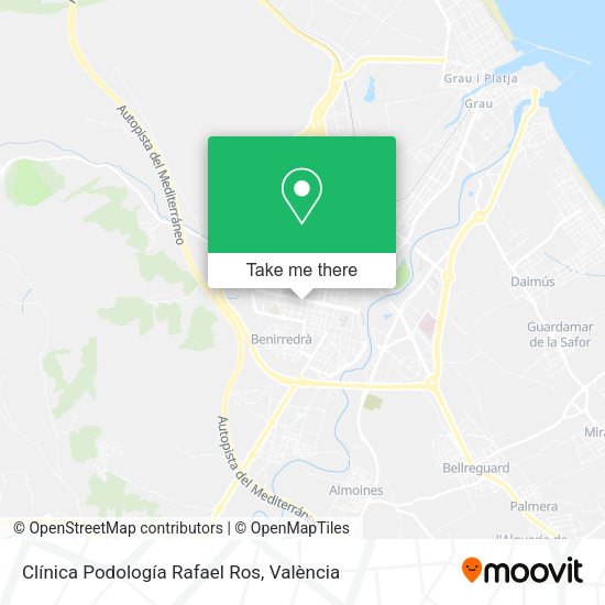 Clínica Podología Rafael Ros map