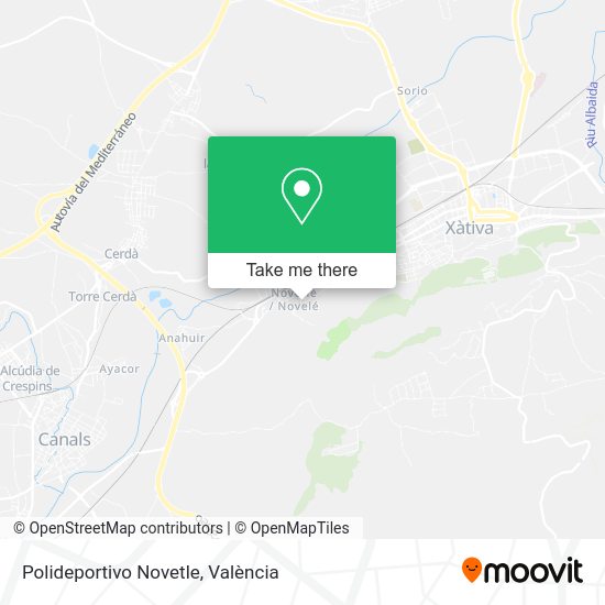Polideportivo Novetle map
