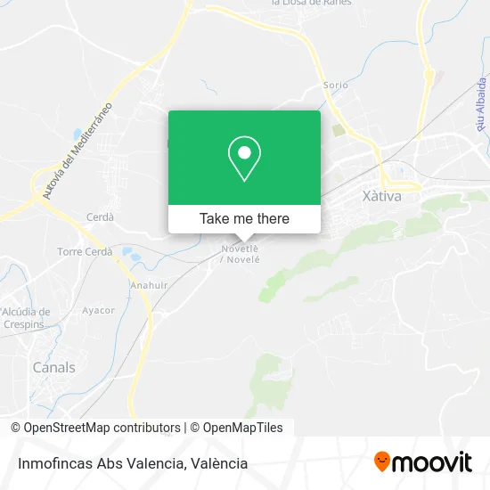 Inmofincas Abs Valencia map