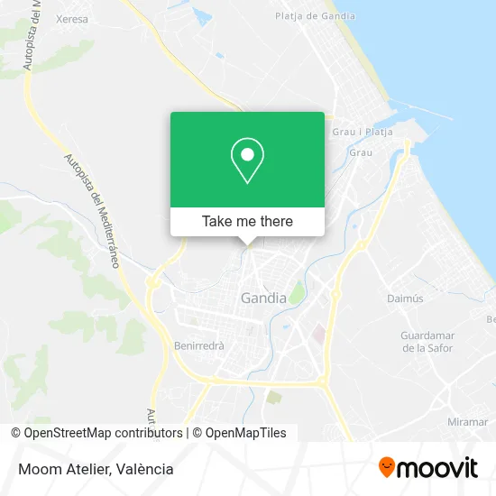 Moom Atelier map