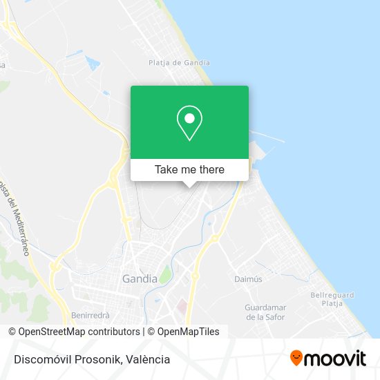 Discomóvil Prosonik map