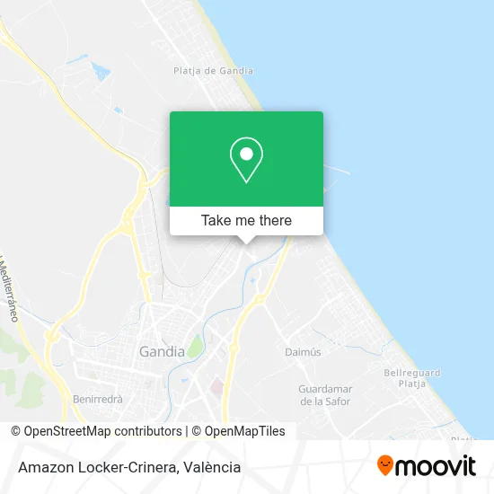 Amazon Locker-Crinera map