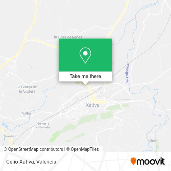 Celio Xativa map