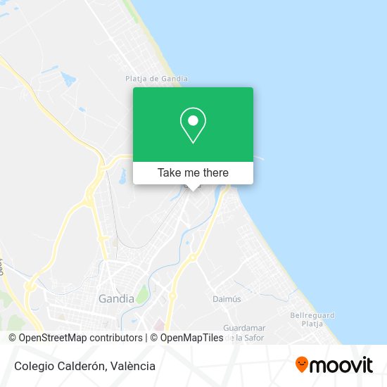 Colegio Calderón map