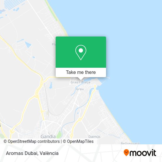 Aromas Dubai map