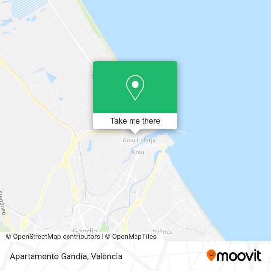 Apartamento Gandía map