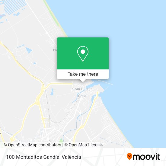 100 Montaditos Gandía map