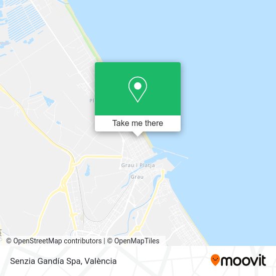 Senzia Gandía Spa map