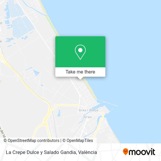 La Crepe Dulce y Salado Gandia map