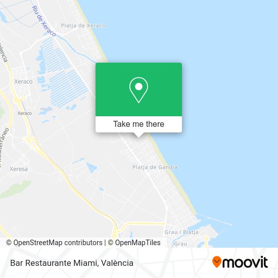 Bar Restaurante Miami map