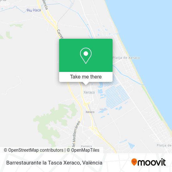 Barrestaurante la Tasca Xeraco map
