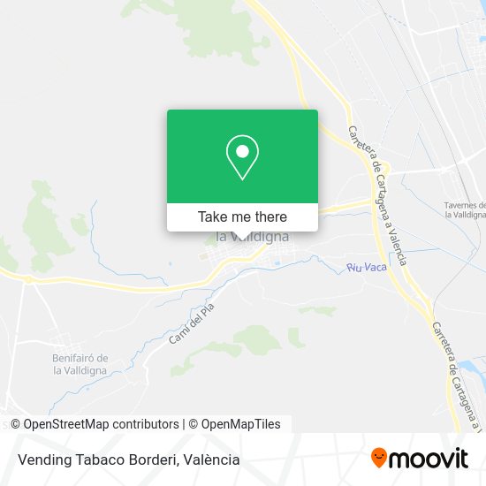 Vending Tabaco Borderi map
