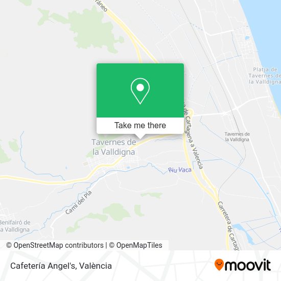 Cafetería Angel's map