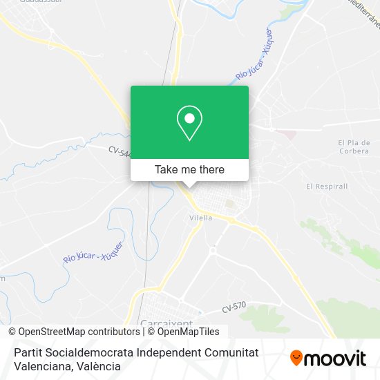 Partit Socialdemocrata Independent Comunitat Valenciana map