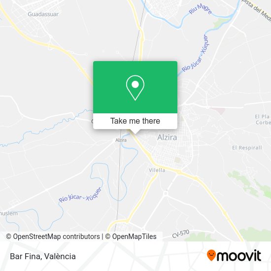 Bar Fina map