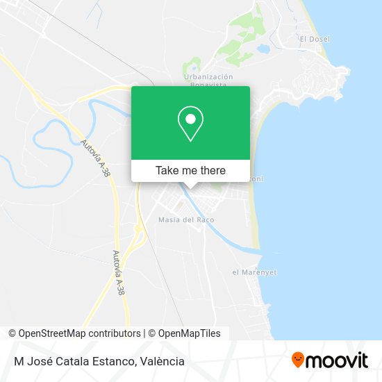 M José Catala Estanco map