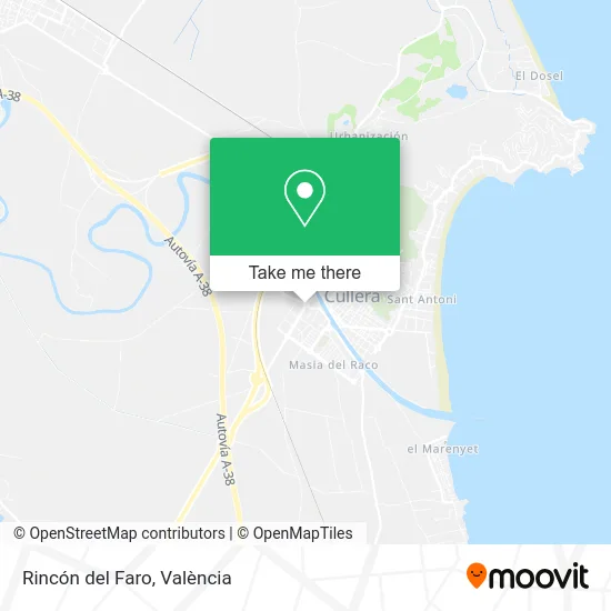 Rincón del Faro map