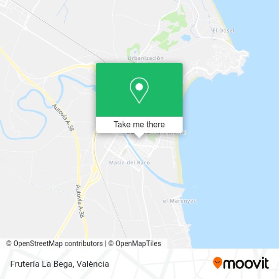 Frutería La Bega map