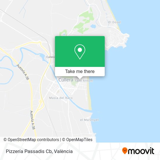 Pizzería Passadis Cb map