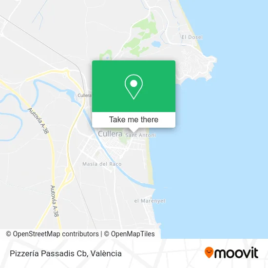 Pizzería Passadis Cb map