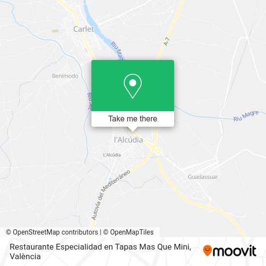 Restaurante Especialidad en Tapas Mas Que Mini map