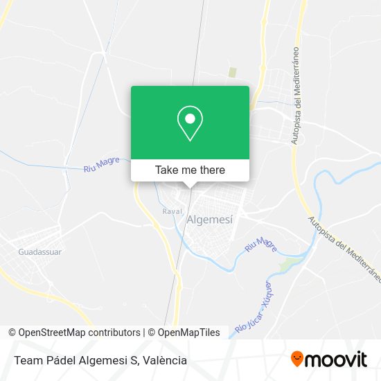 Team Pádel Algemesi S map